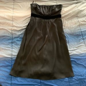Black strapless dress